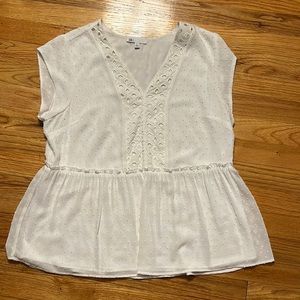 DR2 white sleeveless blouse- size PL